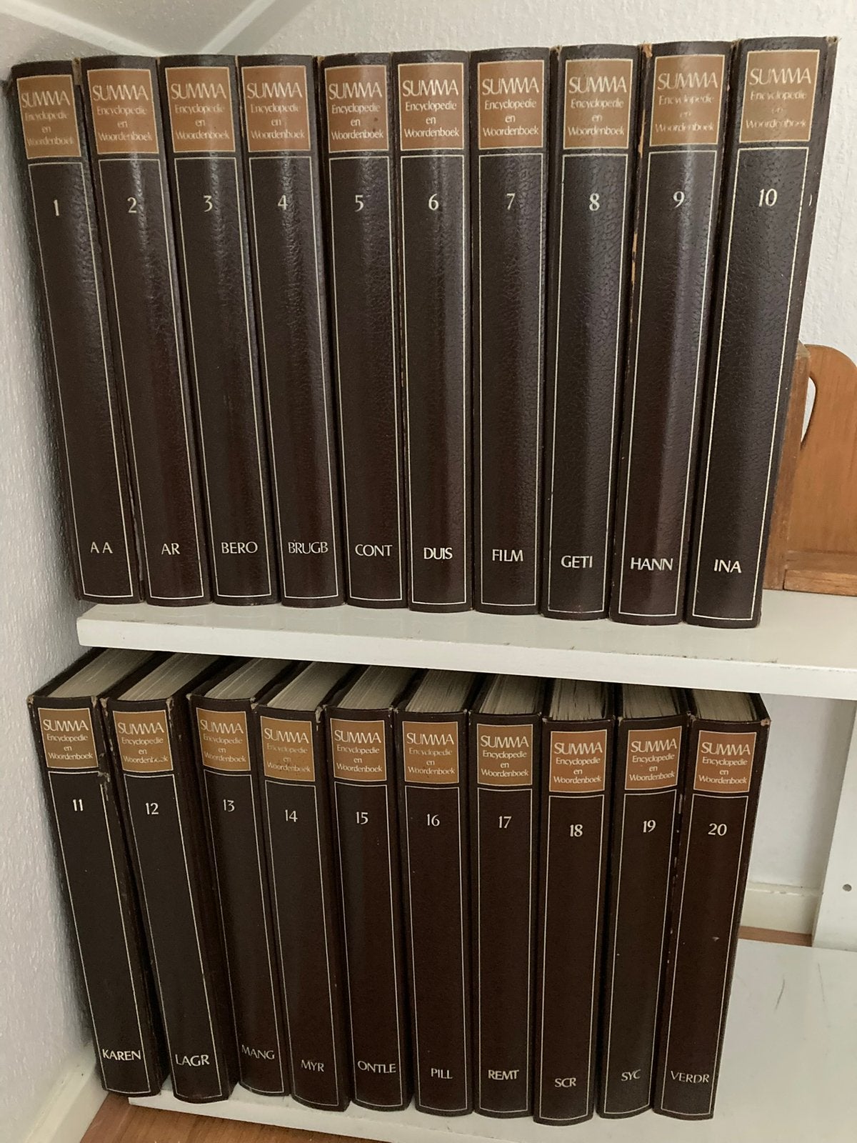 20-delige complete summa encyclopedie in mooie banden, Ophalen, Zo goed als nieuw, Algemeen