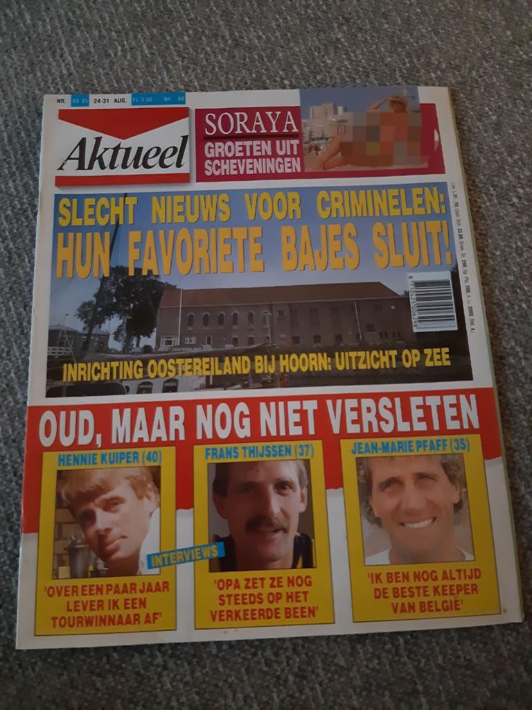 35.Aktueel 1989. Hennie Kuiper. Nicolle Kidmann. Frans Thijs, Verzamelen, Ophalen of Verzenden, Sport