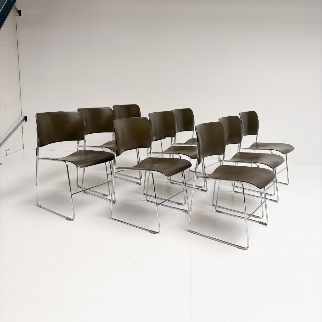 Losse stapelstoel van David Rowland voor HOWE, 1970's, Gebruikt, Overige kleuren, Design, Ophalen of Verzenden