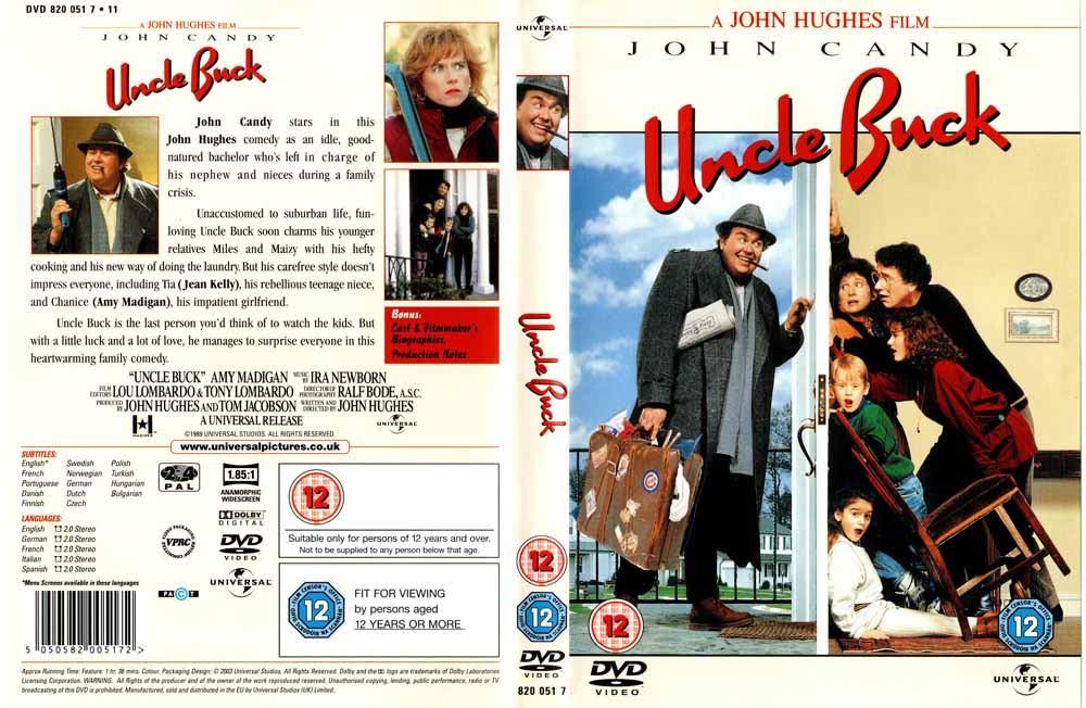 Uncle Buck 1989 DVD met John Candy,, Alle leeftijden, Ophalen of Verzenden, Zo goed als nieuw