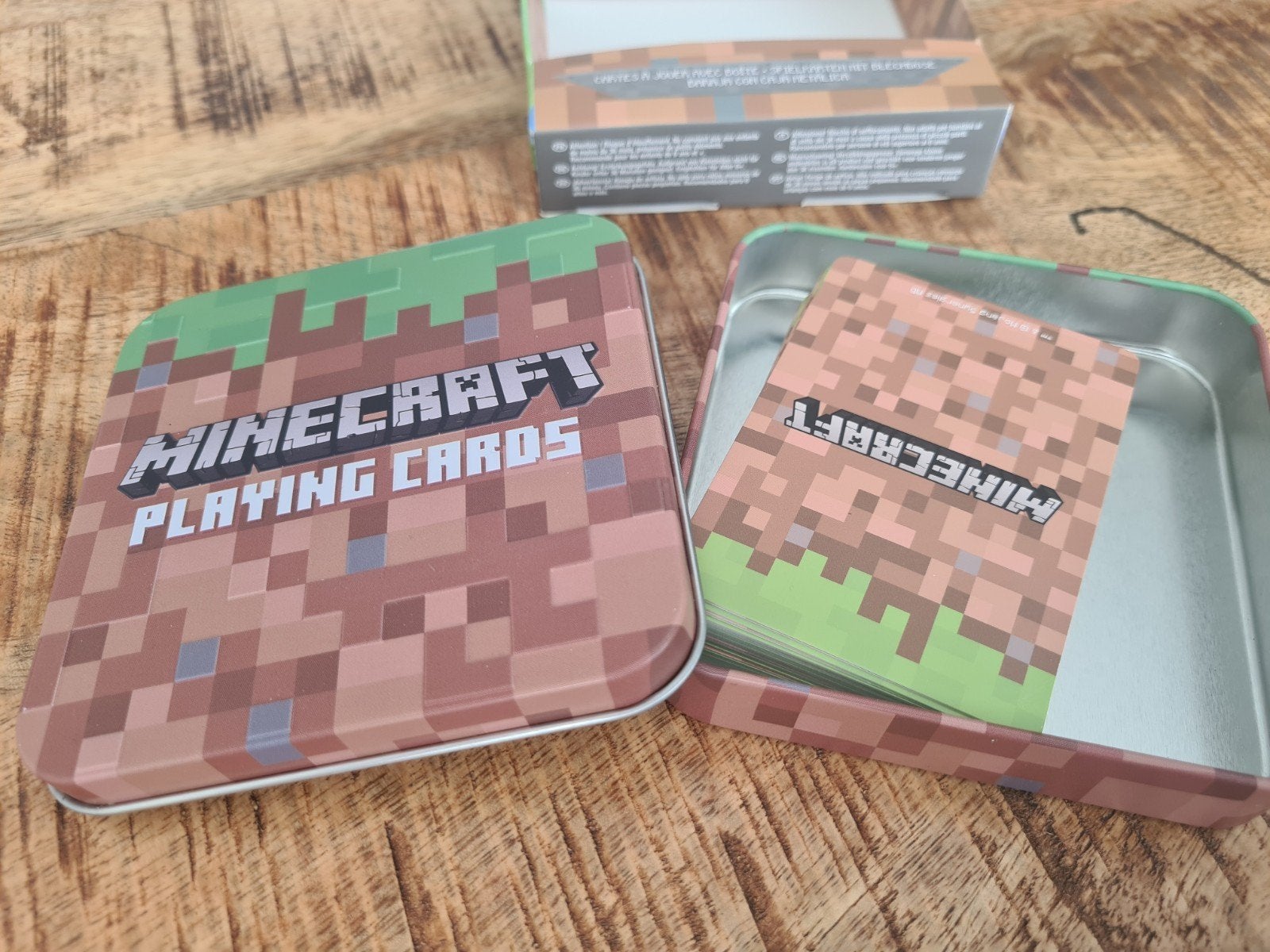 Minecraft playing cards in Tin, Ophalen of Verzenden, Nieuw, Speelkaart(en)