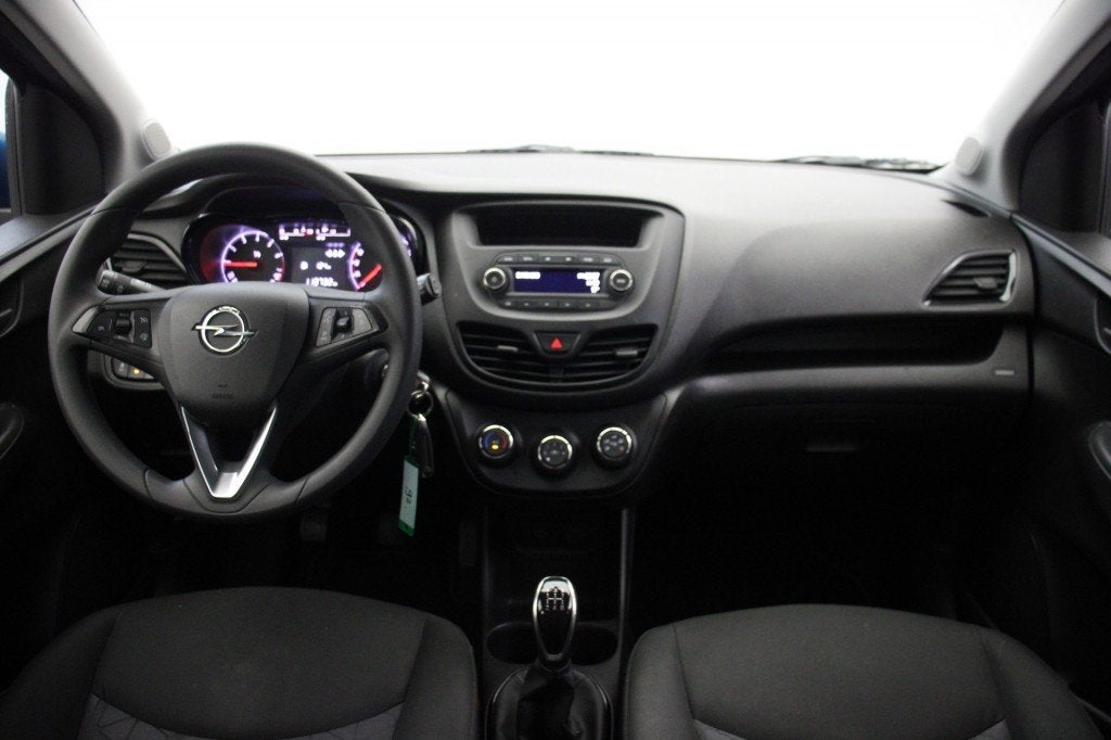 Opel KARL 1.0 ecoFLEX 120 Jaar Edition 5 Deurs - Airco, Crui, 839 kg, Met garantie (alle), Blauw, Bedrijf