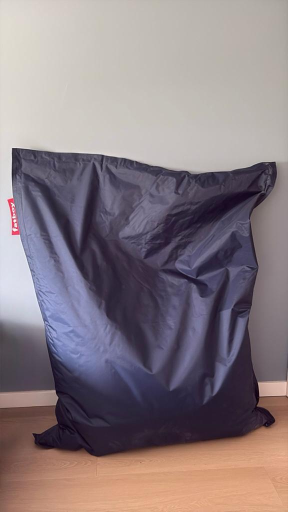 Fatboy Original Zitzak Donkerblauw 140x180 cm, Huis en Inrichting, Zitzakken, Ophalen, Zo goed als nieuw, Blauw, Zitzak