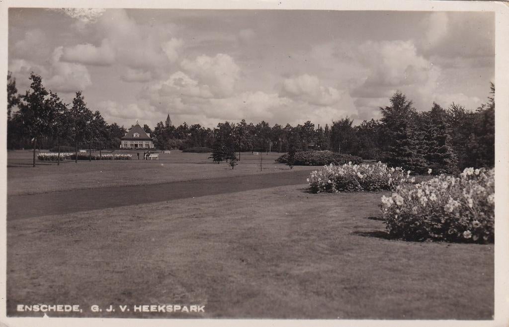 Enschede, Fotokaart., Verzenden, 1920 tot 1940, Ongelopen, Overijssel