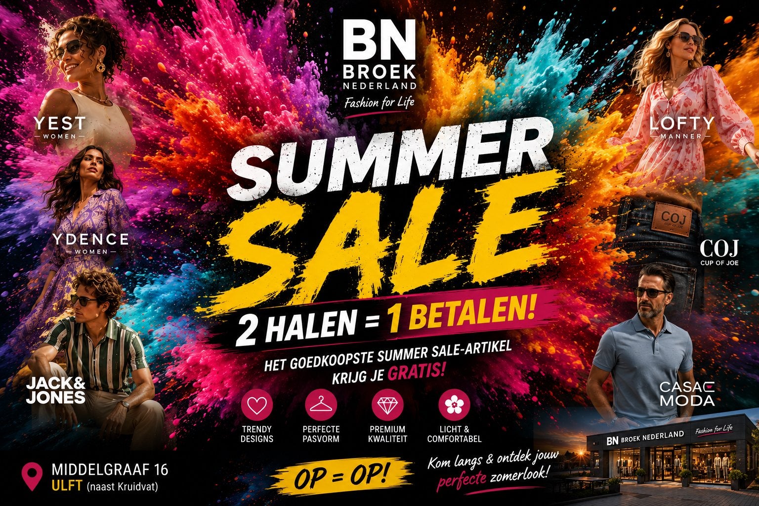 YDENCE Dameskleding: Trendy en Stijlvol voor de Zomer, Maat 38/40 (M), Meerkleurig, Nieuw, Ophalen of Verzenden