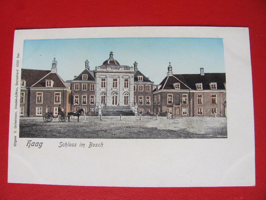 Den Haag, Schloss im Bosch met goudgekleurde raampjes, Ophalen of Verzenden, Voor 1920, Zuid-Holland