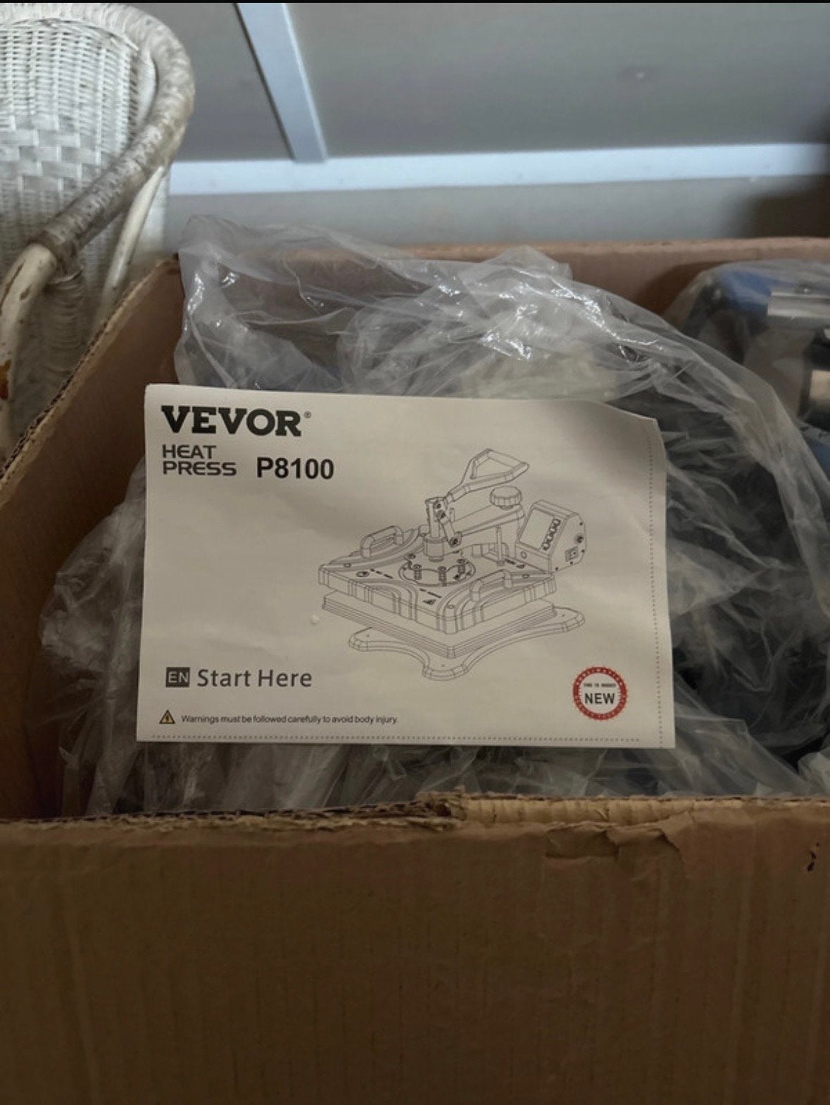 Vevor Heat Press P8100 - Nieuw in doos, Zakelijke goederen, Kantoor en Winkelinrichting | Apparatuur en Telecommunicatie, Ophalen