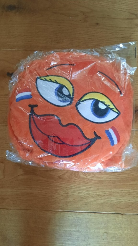 Te koop: Oranje voetbal kussen, Ophalen, Nieuw, Overige binnenlandse clubs, Overige typen