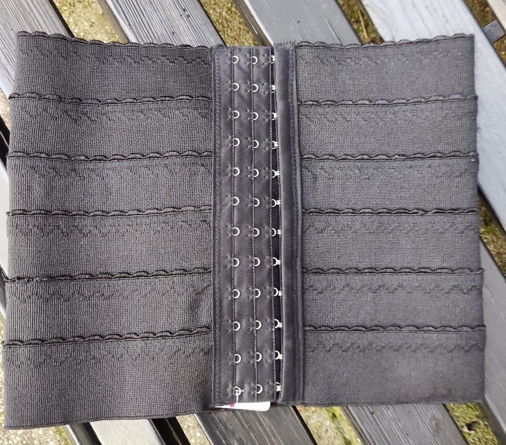 taille trainer shaper corset/ buikband tevens rugsteun S-M, Ophalen of Verzenden, Zwart, Body of Korset