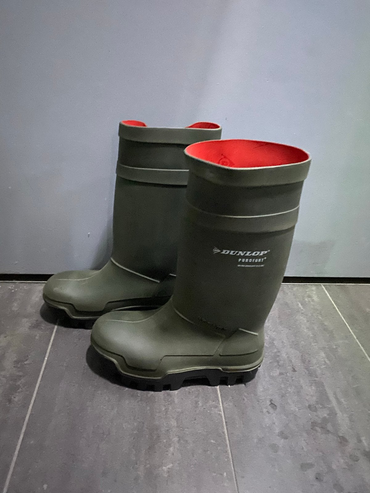 Dunlop Purofort werklaarzen - Maat 44, Ophalen, Zo goed als nieuw, Overige kleuren, Regenlaarzen