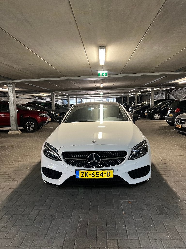 Mercedes-Benz C-Klasse C 180 156pk 9G-Tronic 2018 Wit, Auto's, Achterwielaandrijving, 1800 kg, Zwart, 4 stoelen