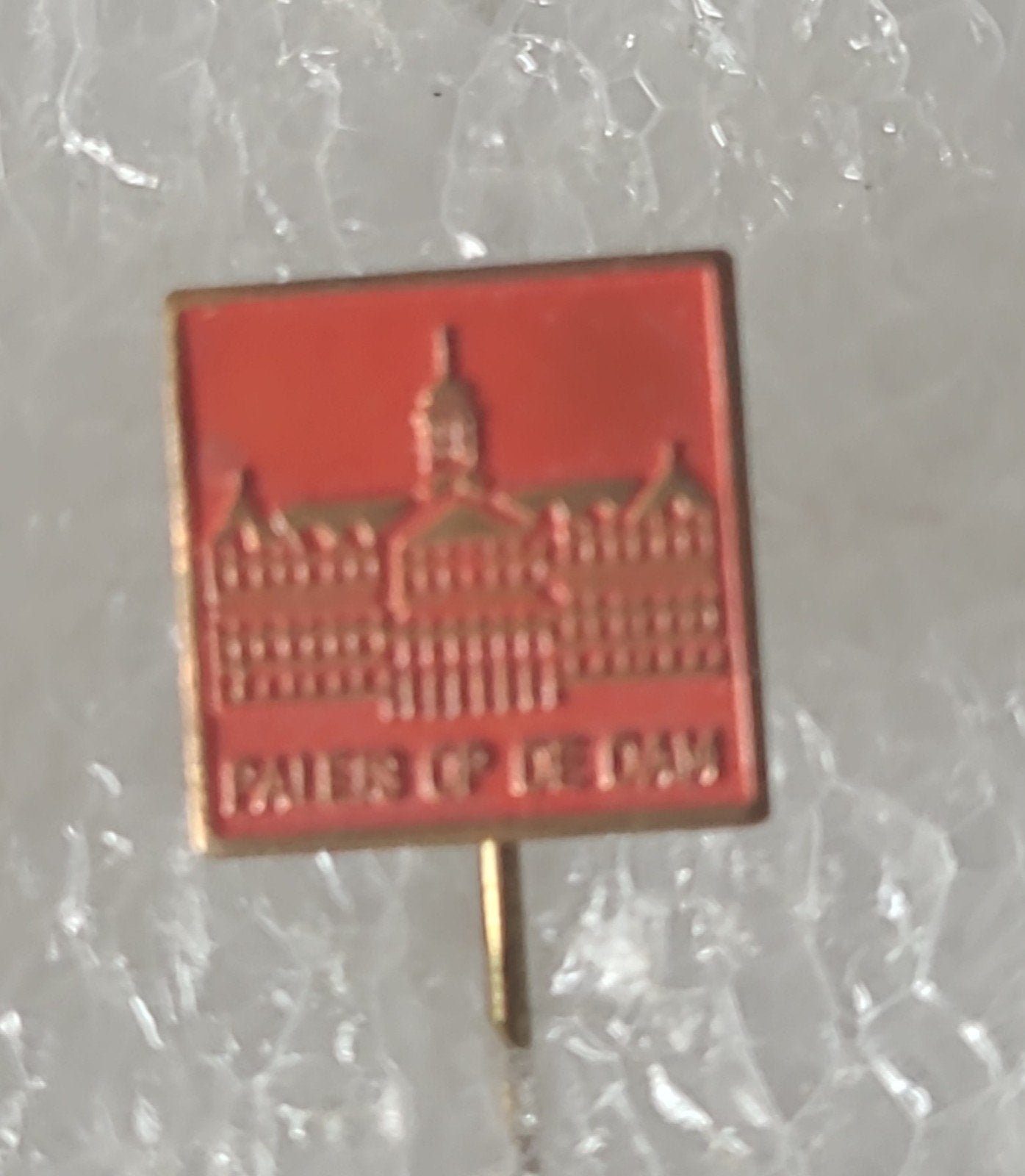 Vintage Speldje Paleis op de Dam Amsterdam, Verzenden, Gebruikt, Stad of Land, Speldje of Pin