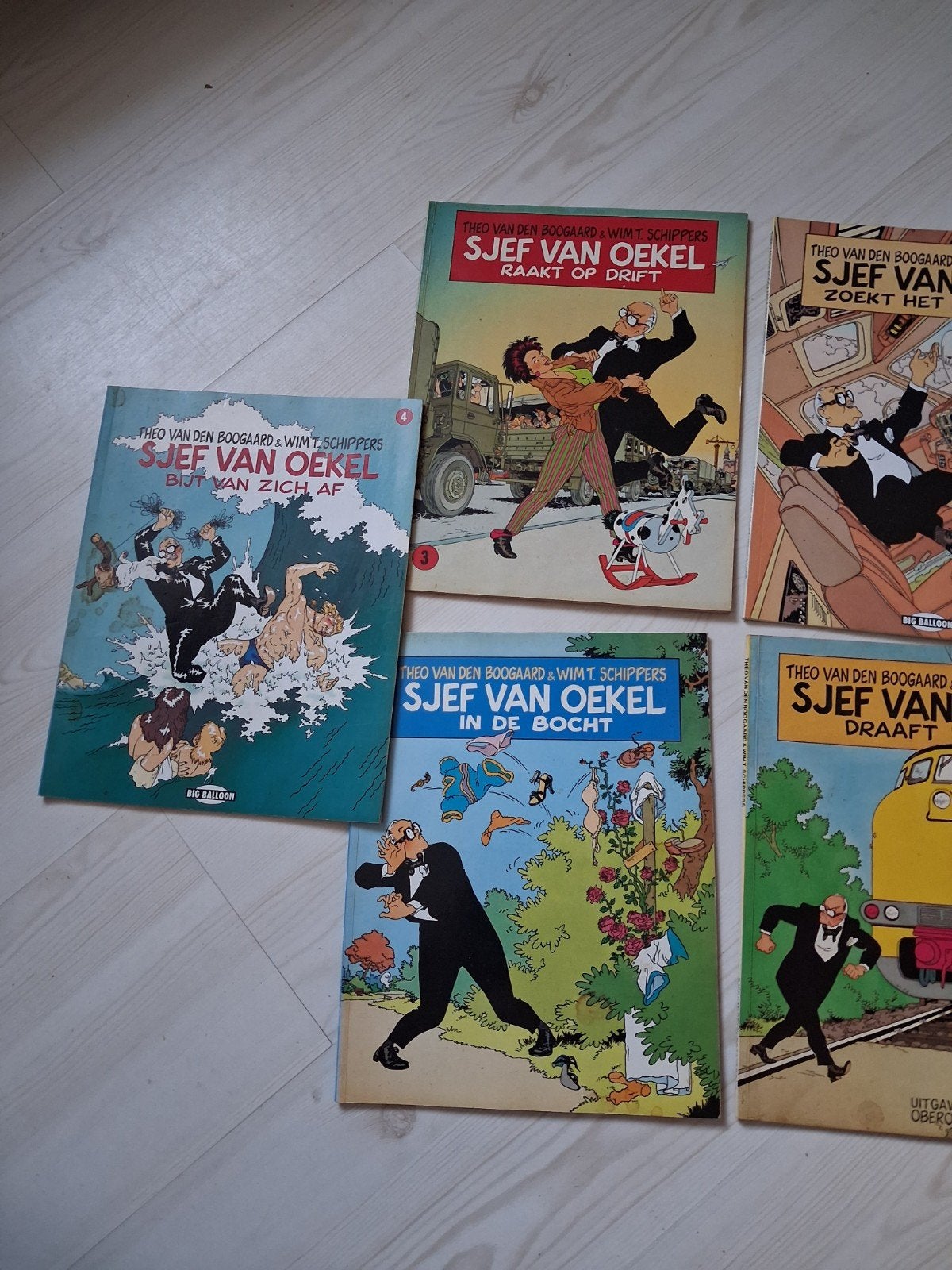 tekoop 6 stripboeken Sjef van oekel, Boeken, Strips | Comics, Meerdere comics, Ophalen of Verzenden, Europa