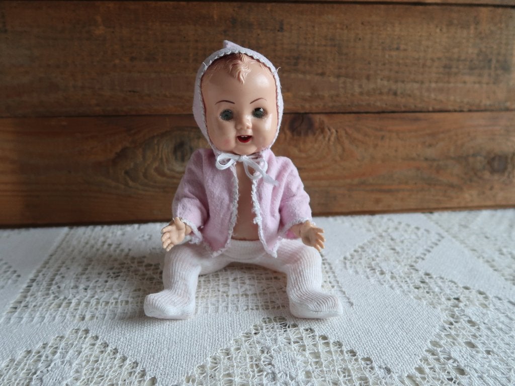 Vintage babypop agrespoly D208A Hong Kong pop met gebrek, Ophalen of Verzenden, Gebruikt, Babypop