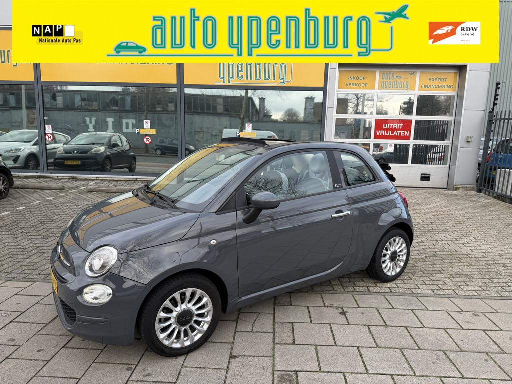 Fiat 500C 1.2 Popstar Cabriolet * 66.220 Km * Airco *, Stof, Gebruikt, 4 cilinders, Cabriolet