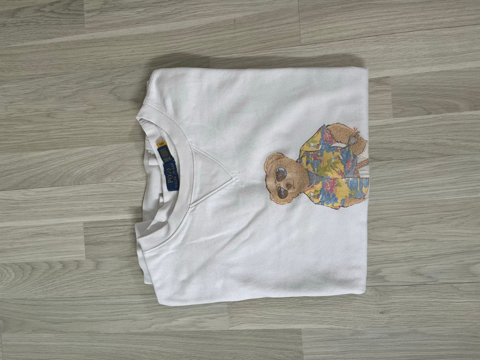 Ralph Lauren Polo Bear Trui Wit - Maat XL, Ophalen of Verzenden, Zo goed als nieuw