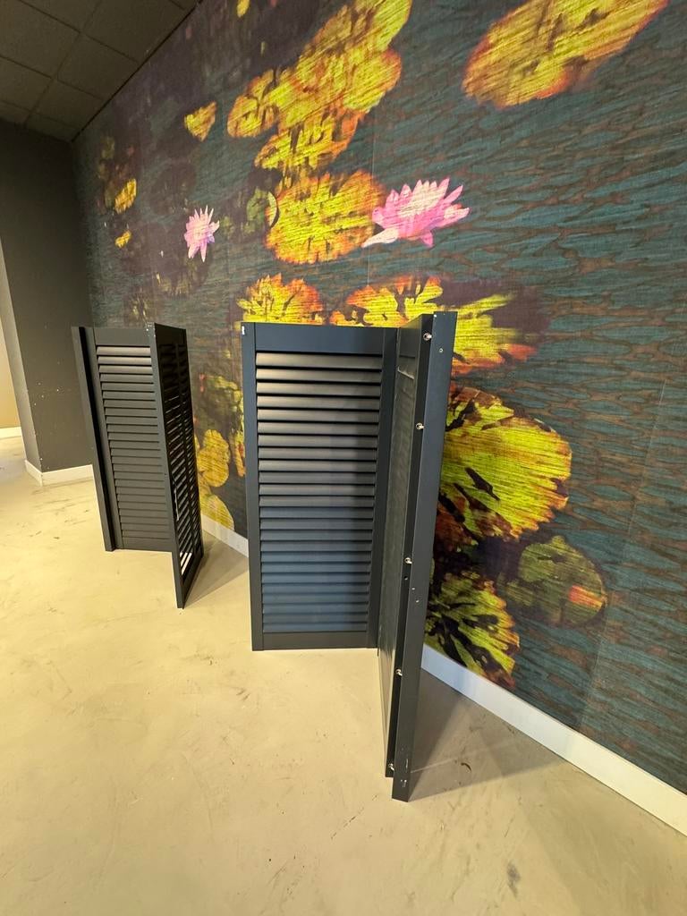 Jasno shutters zwart (2 sets) – showroom – scherpe prijs, Ophalen of Verzenden, Zo goed als nieuw, Zwart
