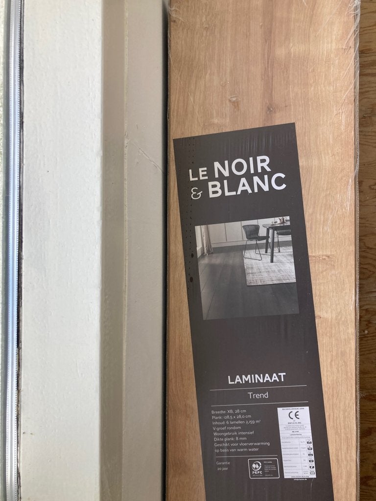 Laminaat Le Noir & Blanc Trend NIEUW, Ophalen, 50 tot 150 cm, Nieuw, 10 m² of meer