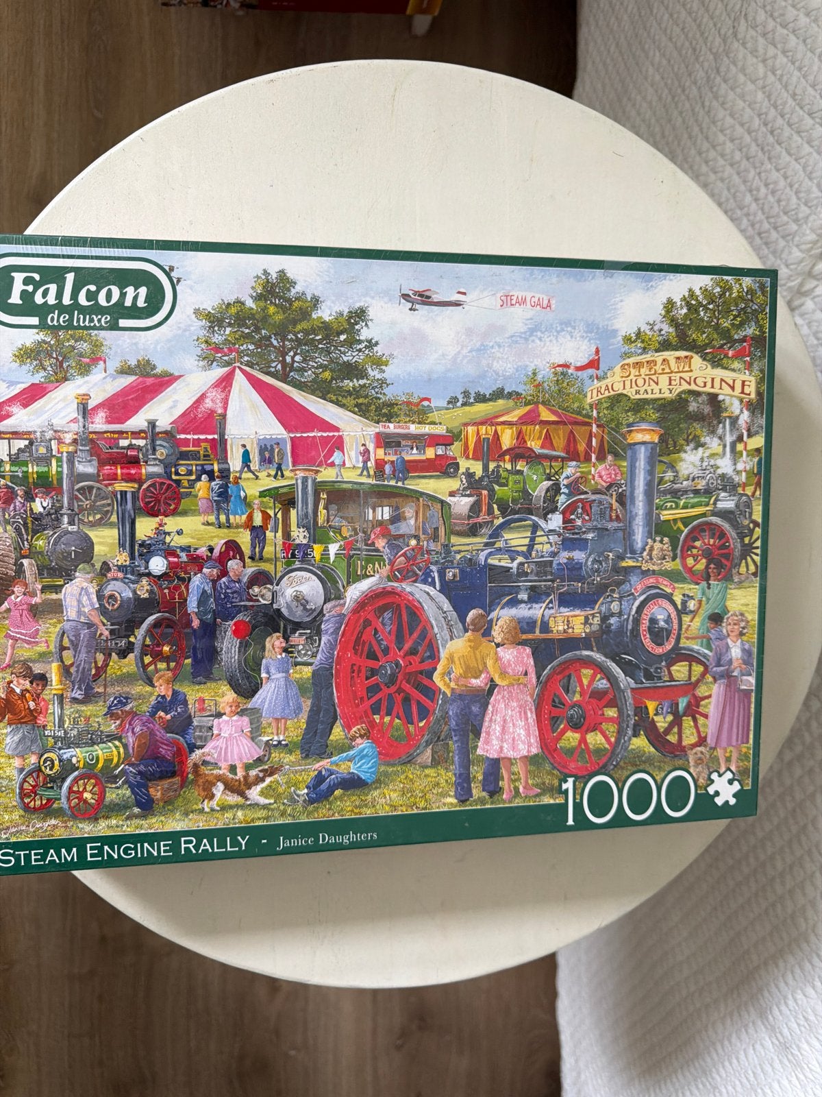 NIEUWE Falcon Legpuzzel Steam Engine Rally 1000 st, Ophalen of Verzenden, 500 t/m 1500 stukjes, Nieuw, Legpuzzel