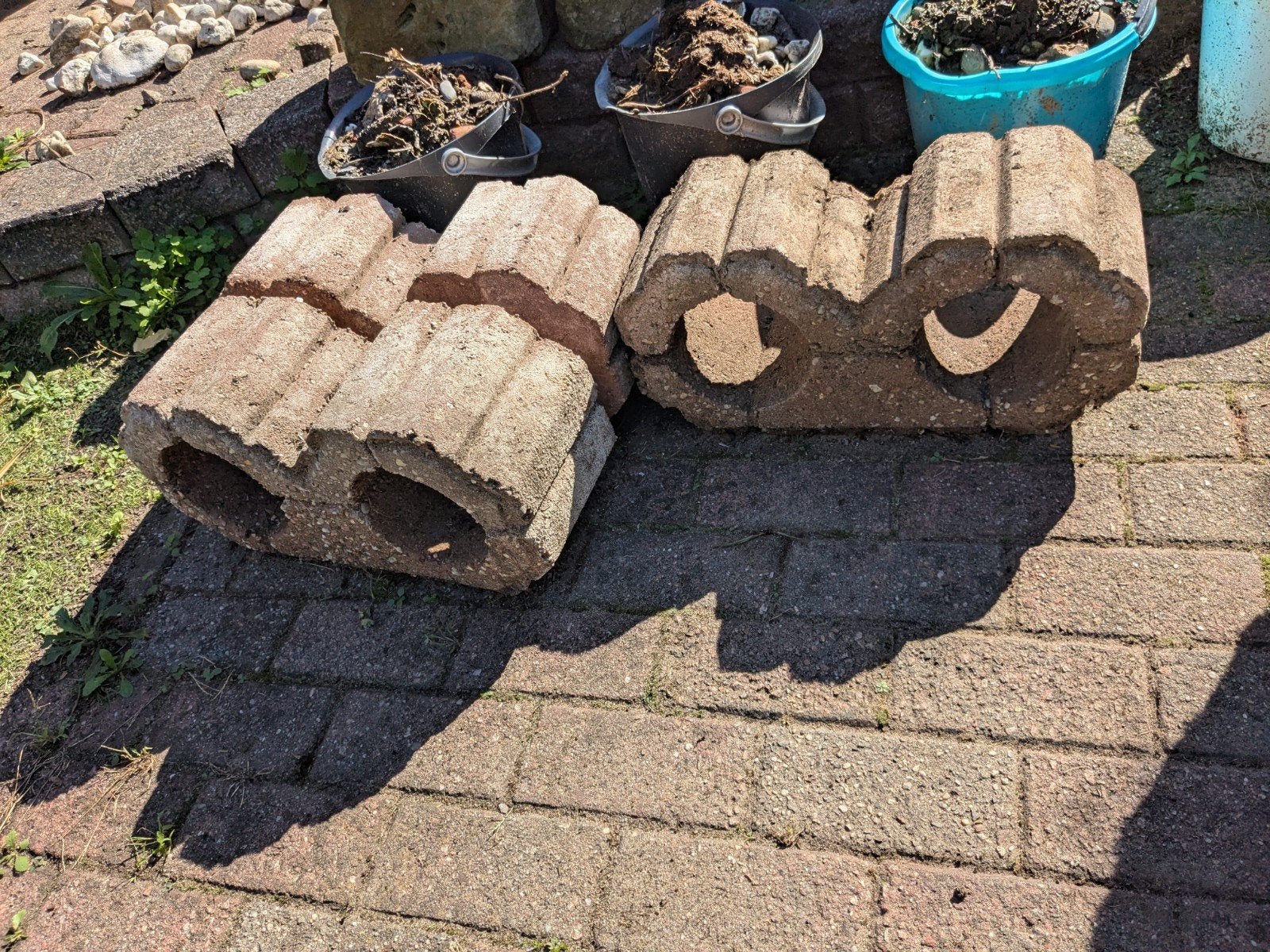 Gratis stenen voor tuin of bestrating, Ophalen, Gebruikt, Overige typen, 10 m² of meer