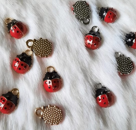 Bedels lieveheersbeestje ladybugs vrede ladybug beads charms, Overige merken, Overige materialen, Verzenden, Nieuw