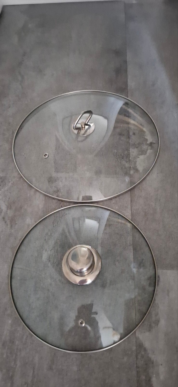 Grote glazen pandeksel 33 cm glas deksel pannedeksel, Zilver, Ophalen of Verzenden, Glas, Overige typen