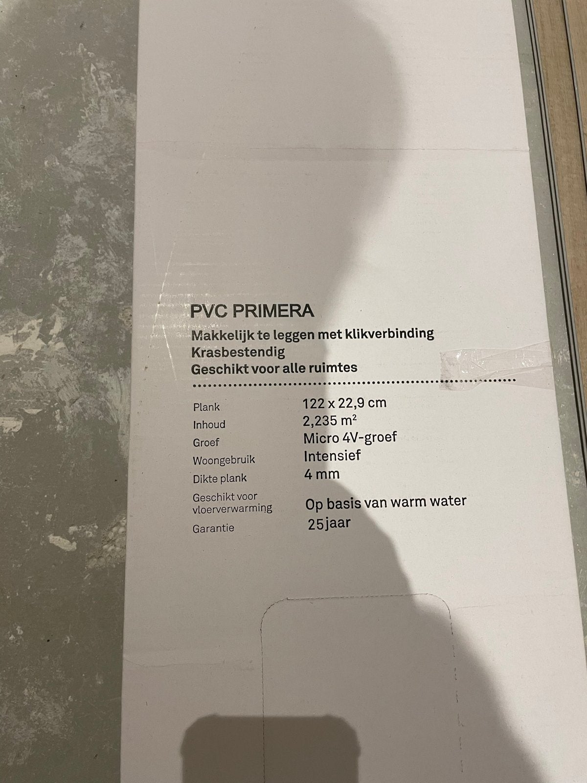 2 nieuw Pakken PVC Primera Vloerdelen - 4,47 m², Kunststof, 50 tot 150 cm, Nieuw, Minder dan 5 m²