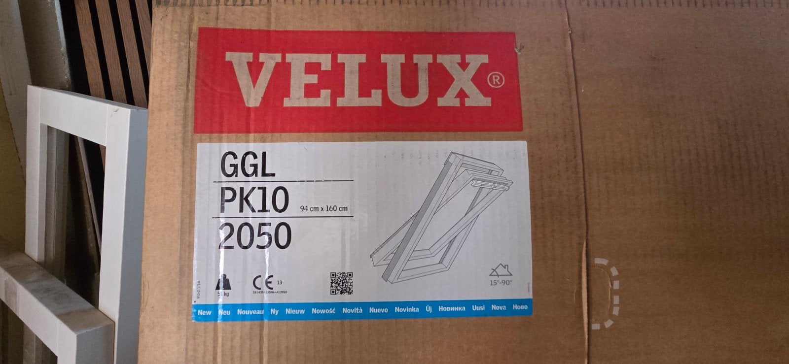 2 Grote dakramen Velux 1600x942mm (GGL PK10 2050), Ophalen, 80 tot 120 cm, Nieuw, 160 cm of meer