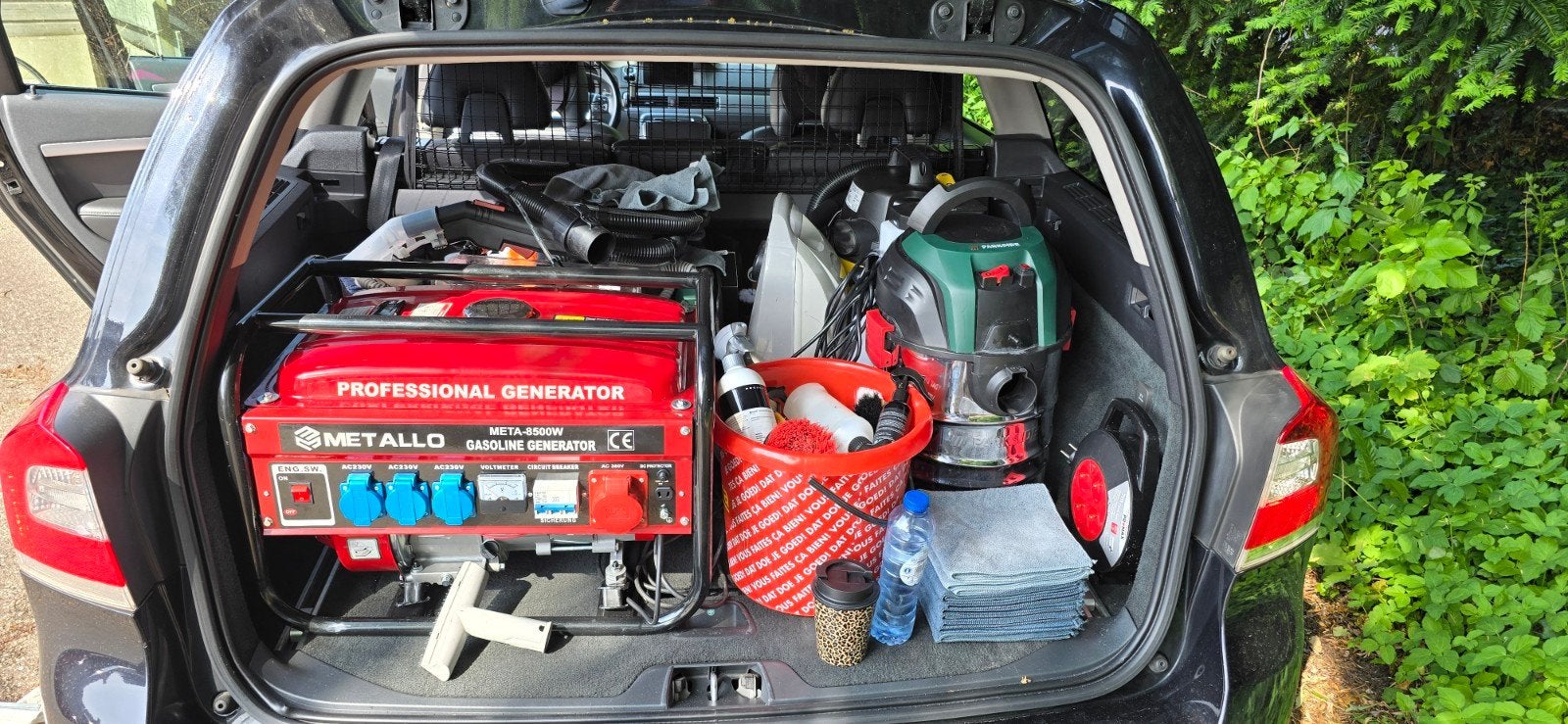 Auto-interieur detailing aan huis, Ophalen