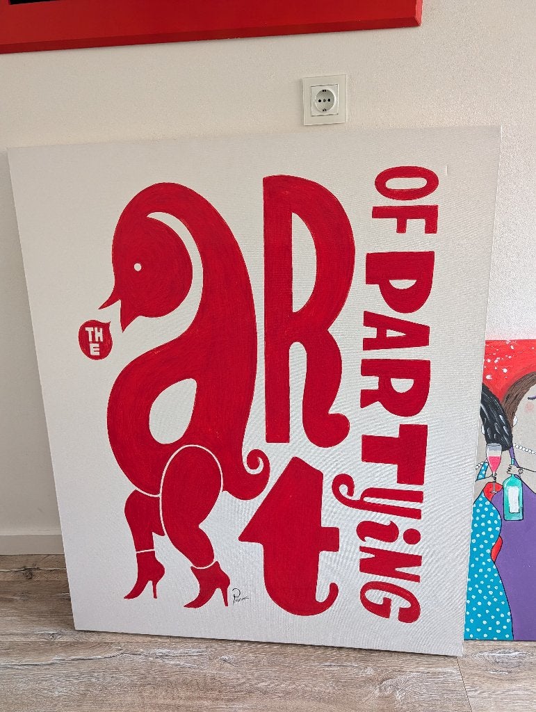Schilderij groot Parra art, Ophalen