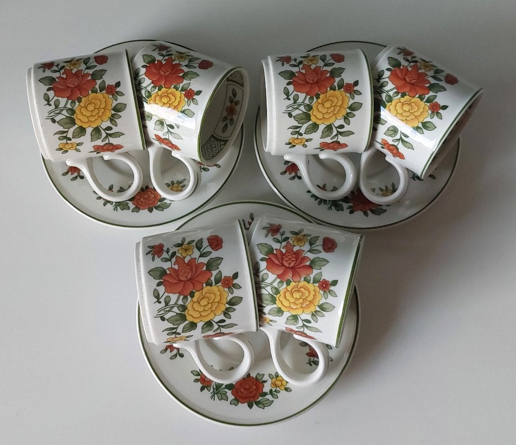 6x Villeroy & Boch - SUMMERDAY - Vintage Servies '70, Ophalen of Verzenden