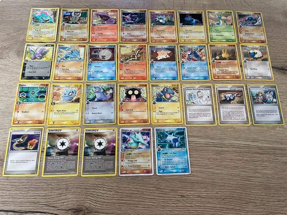 Pokemon kaarten set dragon frontiers, Ophalen of Verzenden, Gebruikt, Meerdere kaarten