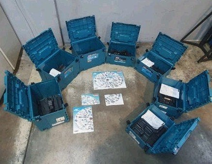 Makita MAKPAC Systainer Mbox 8x(3xType 4, 3xType 3, 2xType), Ophalen of Verzenden, Nieuw