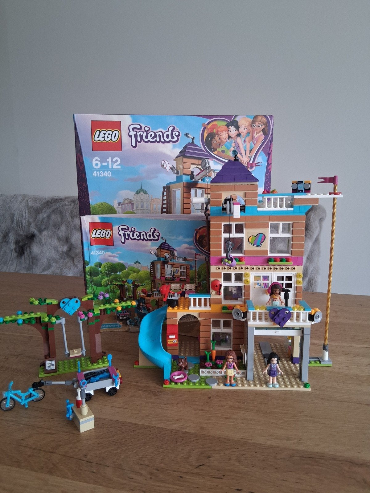 Lego Friends 41340 Vriendschapshuis - Compleet met doos, Lego, Friends, Ophalen of Verzenden, Zo goed als nieuw