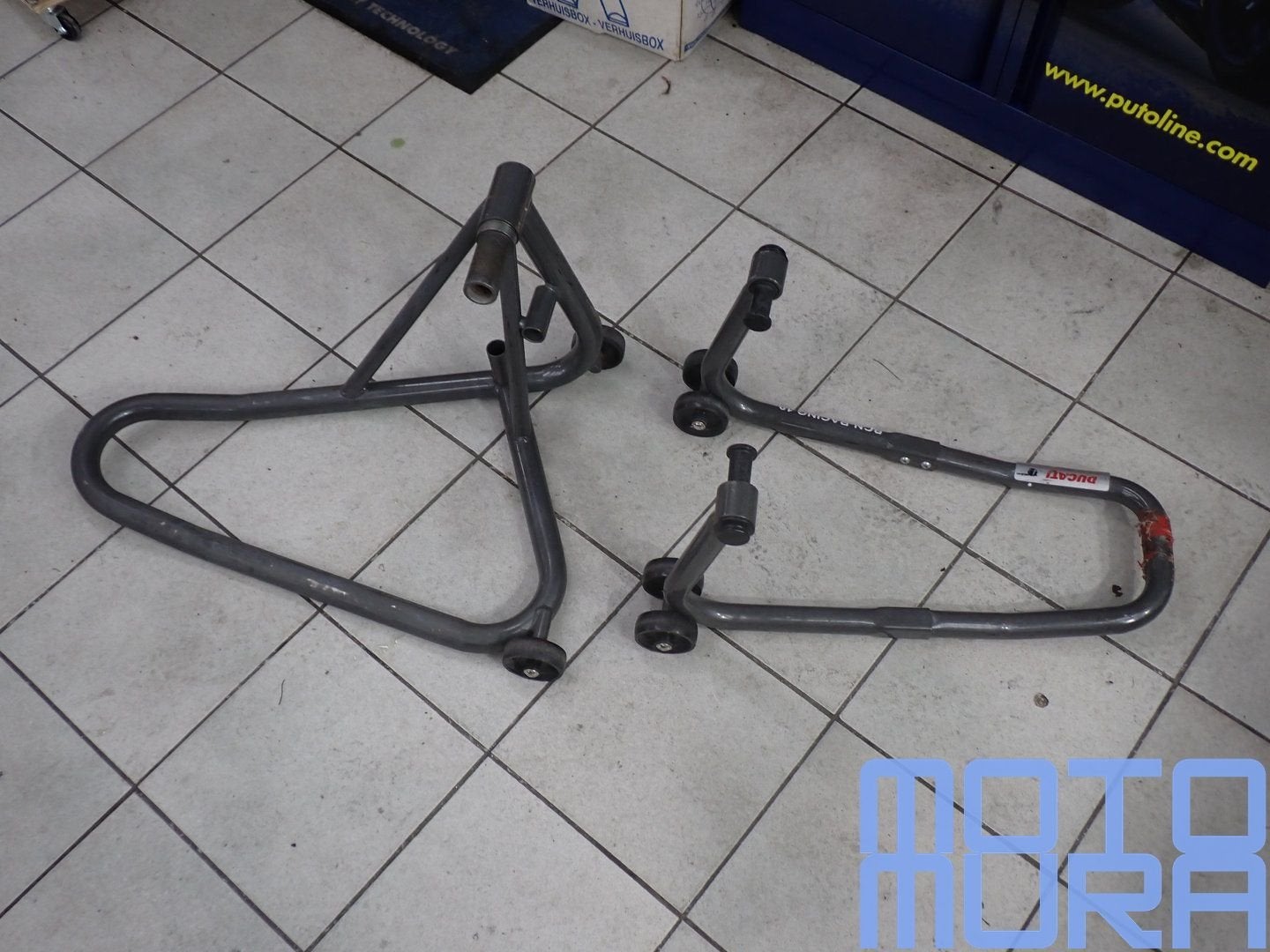 Ducati panigale 1199 1299 voorbok en achterbok race bokjes s, Gebruikt, -, -, Ophalen of Verzenden