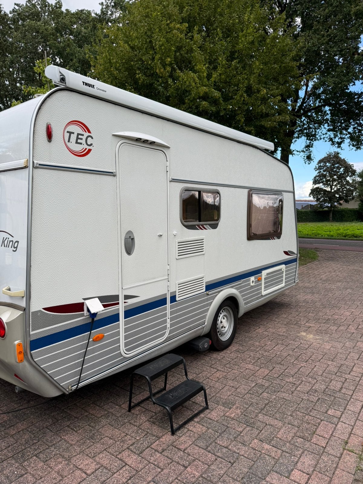 TEC TRAVEL KING 450 TE ENKELE BEDDEN, Caravans en Kamperen, Kachel, T.E.C., Tot en met 2, 750 - 1000 kg