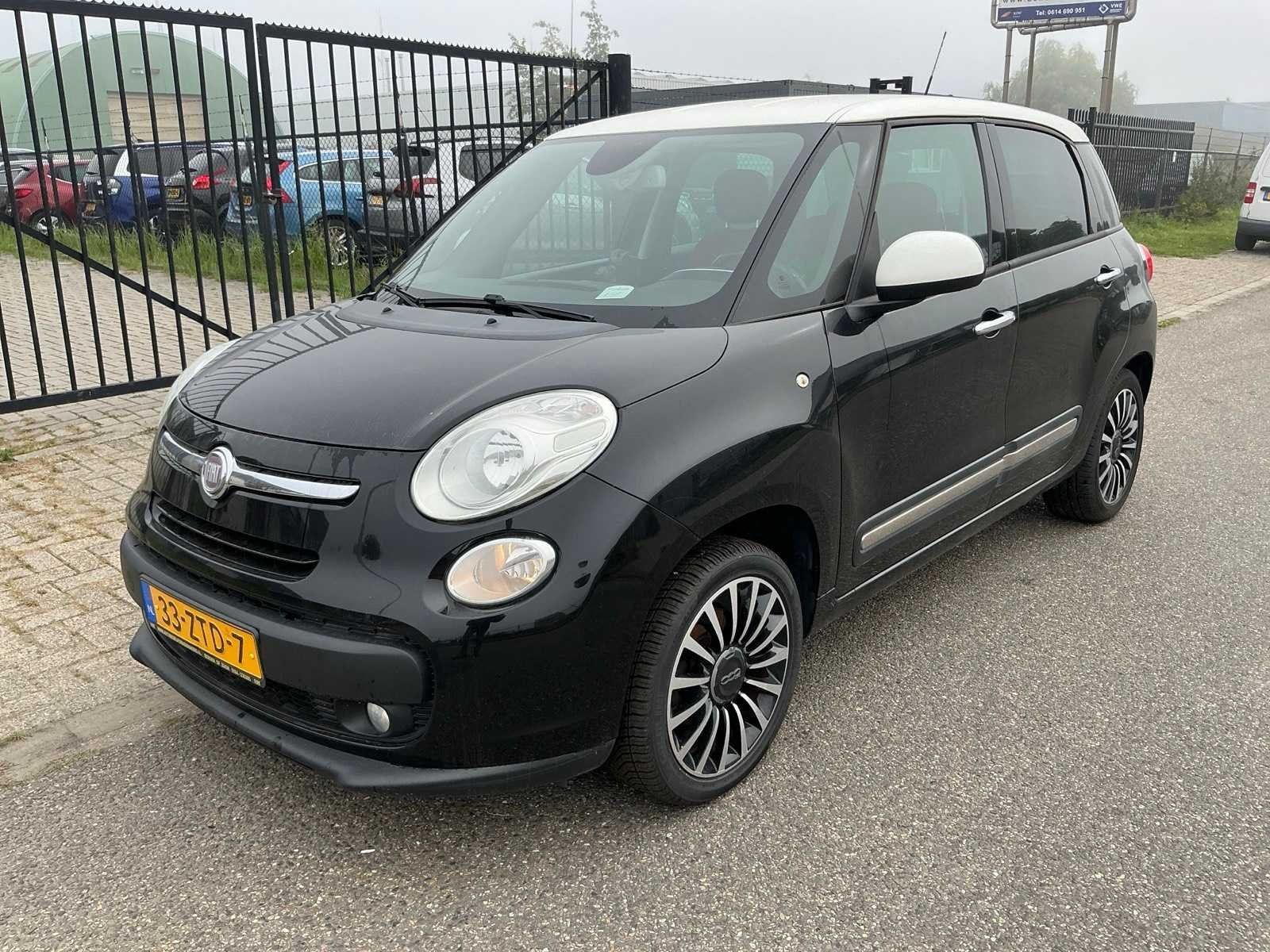 2013 Fiat 500 L 0.9 TwinAir Easy Personenauto, Auto's, Gebruikt, Euro 6, Zwart, Origineel Nederlands
