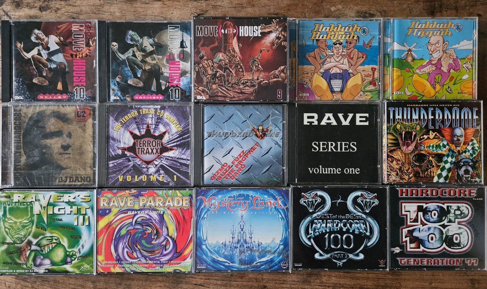 Hardcore, Rave, House CD's (15 albums), Inclusief boekje, Gebruikt, Hardcore, Ophalen of Verzenden