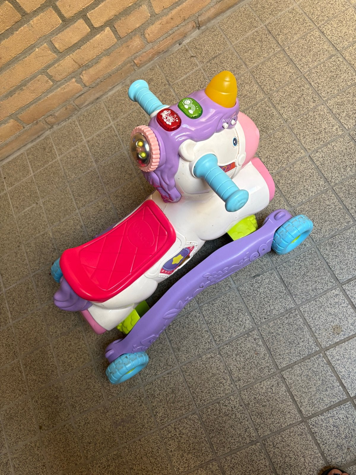 VTech Eenhoorn Loopfiets en Loopwagen, Ophalen of Verzenden, Gebruikt