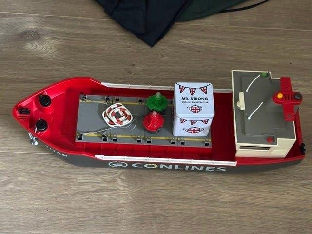 playmobil vrachtboot, Ophalen, Gebruikt, Complete set, Boot/Schip