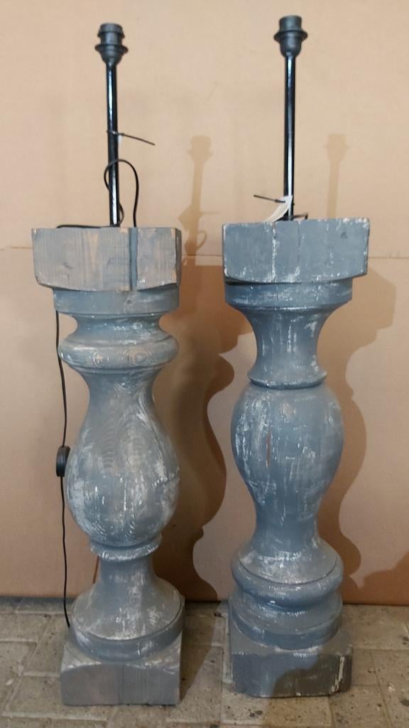Balusters en lampenkappen, Ophalen of Verzenden, Grijs, Rond, 50 cm of meer