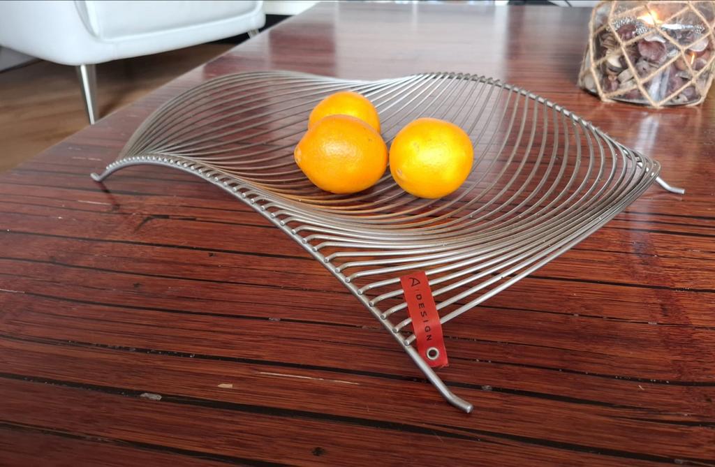 Auerhahn RVS design fruitschaal, Ophalen, Overige materialen, Schaal, Zo goed als nieuw