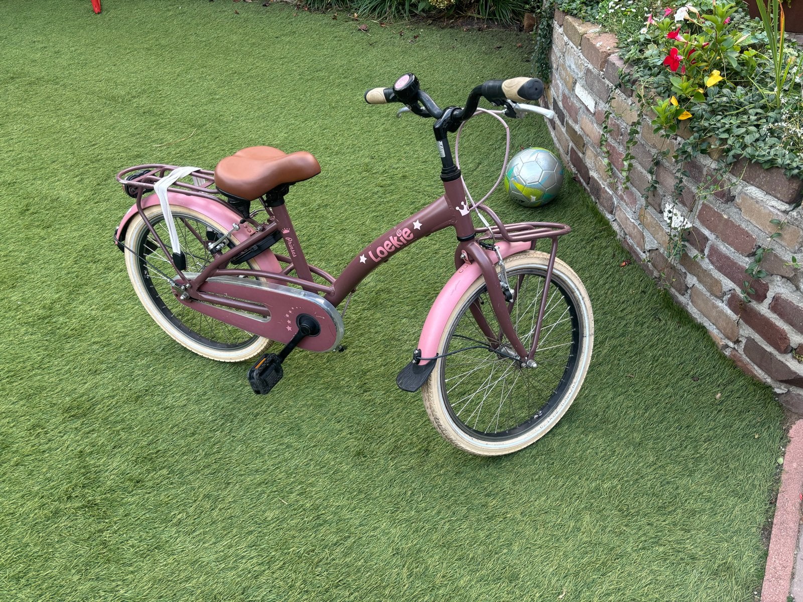 kinderfiets meisjes 20 inch, Ophalen, Gebruikt, Velgrem, Handrem