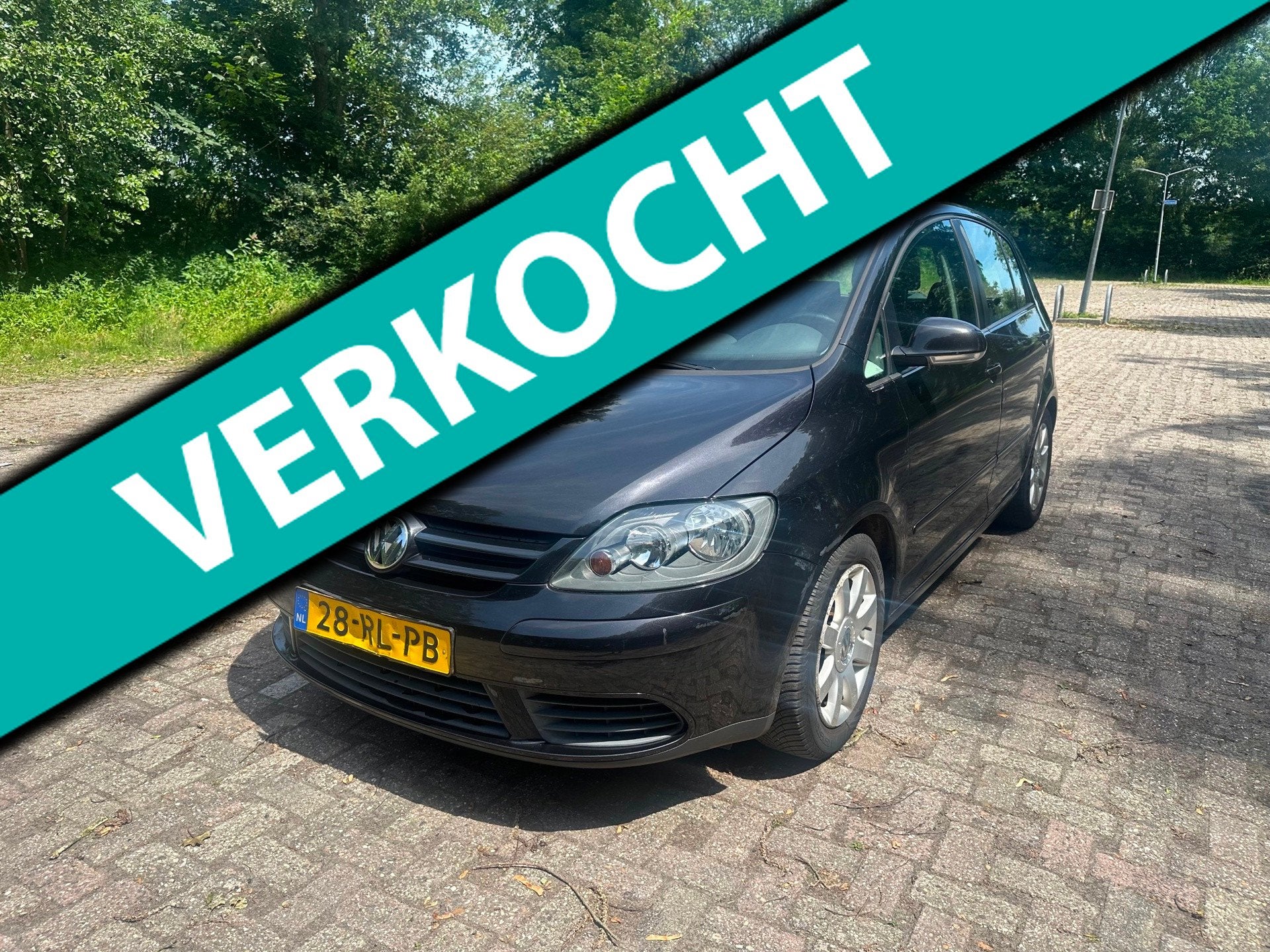Volkswagen Golf Plus 1.6 FSI Sportline AIRCO, Auto's, Gebruikt, 4 cilinders, 116 pk, Zwart