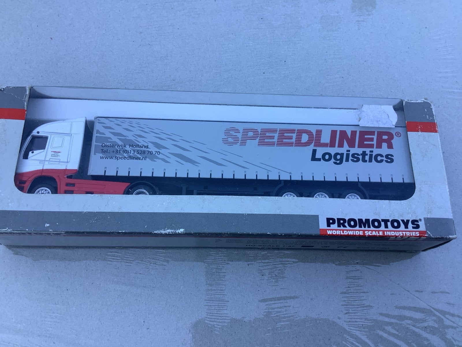Promotoys vrachtwagen 1:87 Speedliner Logistics, Ophalen of Verzenden, Nieuw, Bus of Vrachtwagen
