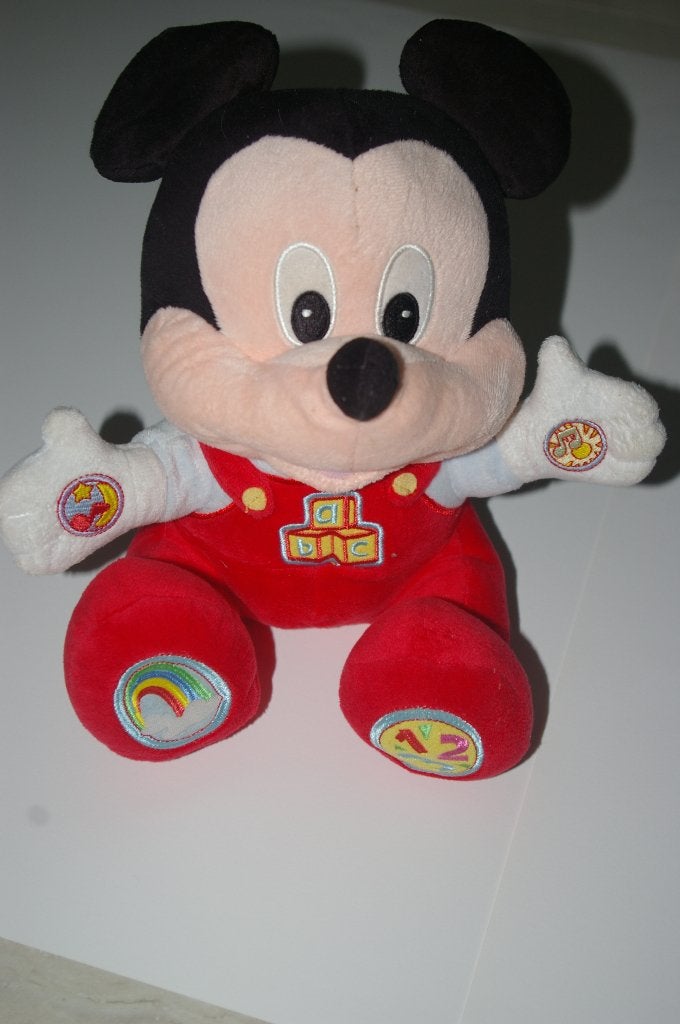 Spelende Mickey Mouse knuffel., Ophalen of Verzenden, Zo goed als nieuw
