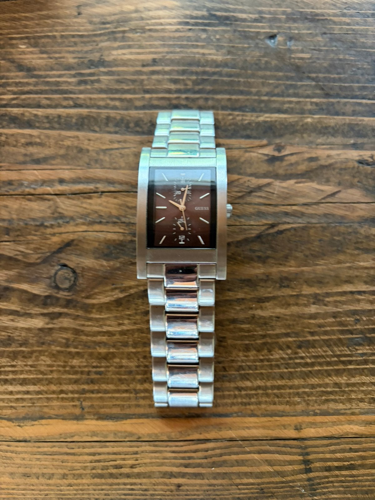 Horloge Guess, Ophalen of Verzenden, Zo goed als nieuw, Leer, Overige merken