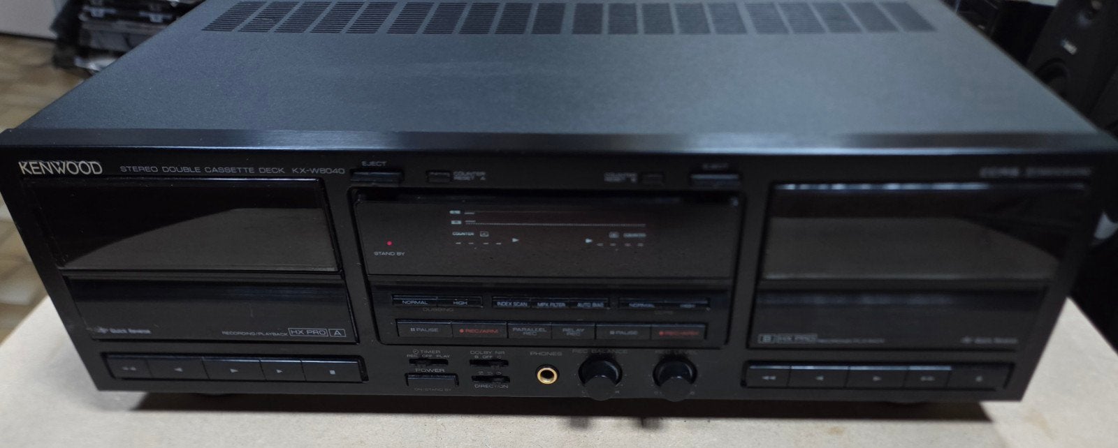Kenwood KX-W8040 dubbel cassettedeck (lezen), Audio, Tv en Foto, Cassettedecks, Ophalen of Verzenden, Dubbel, Kenwood, Tiptoetsen