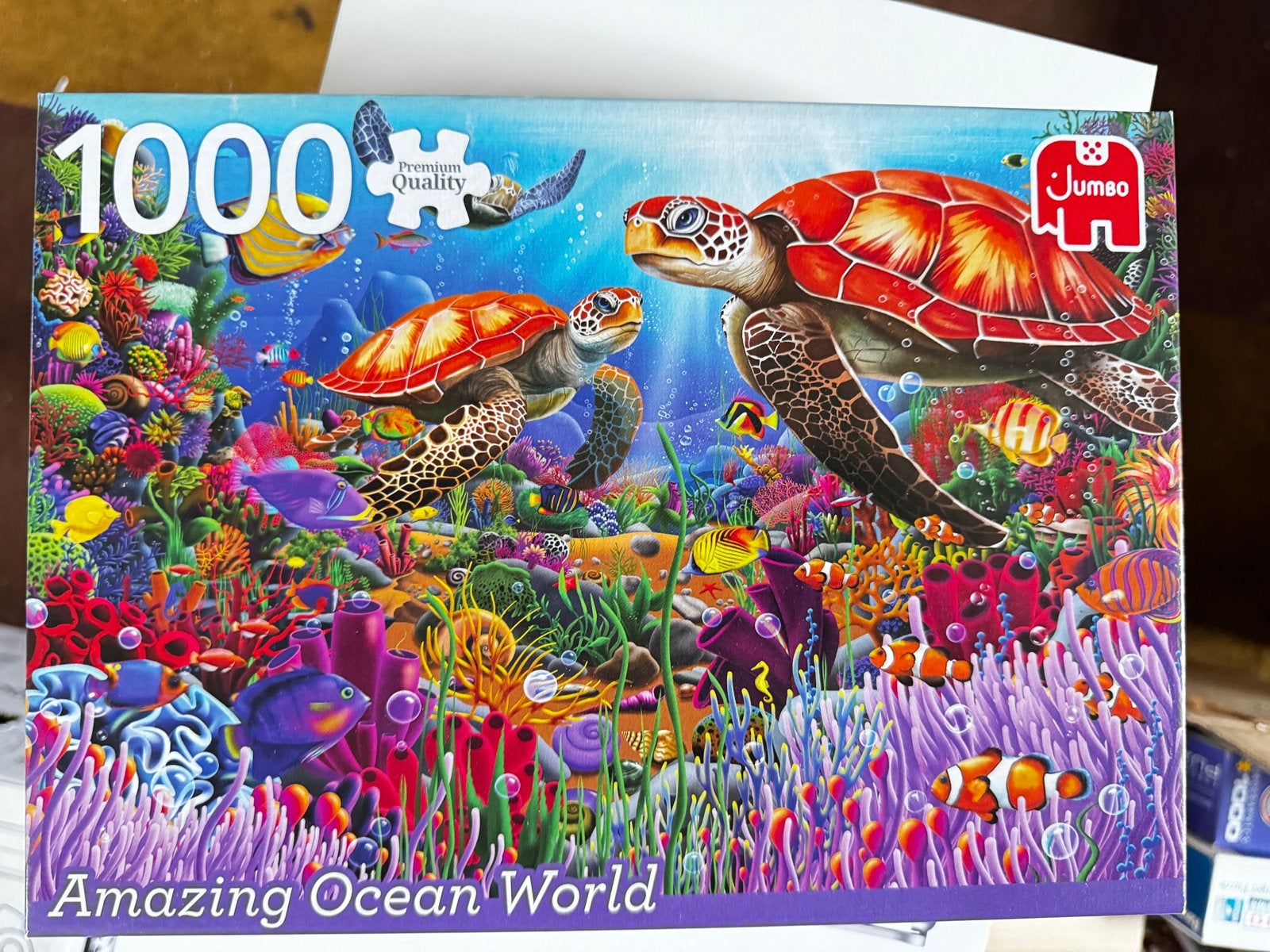 Jumbo Amazing Ocean World Puzzel 1000 Stukjes Nieuw, Ophalen of Verzenden, 500 t/m 1500 stukjes, Nieuw, Legpuzzel