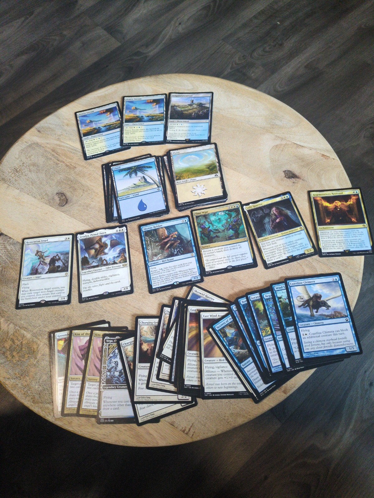 Starter Deck – 60 kaarten – Wit-Blauw  – Flying Force, Hobby en Vrije tijd, Ophalen of Verzenden, Zo goed als nieuw, Speeldeck